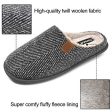 Coface Zapatillas de Estar en Casa Hombre Tartán Invierno Cálido Forro de Felpa Pantuflas Alta Densidad Espuma de Memoria Zapatos con Antideslizante Suela 45 EU Gris Paño de Lana Online