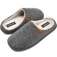 Coface Zapatillas de Estar en Casa Hombre Tartán Invierno Cálido Forro de Felpa Pantuflas Alta Densidad Espuma de Memoria Zapatos con Antideslizante Suela 45 EU Gris Paño de Lana Online